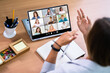 © Andrey Popov - Teacher Hosting Online Class Using Video Conference