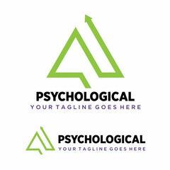Poster - Simple Letter or word G and line arrow in triangle image graphic icon logo design abstract concept vector stock. can be used as corporate symbol or related to initial or Psychology