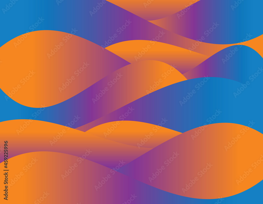 Bright vector vivid waves background. Color vector background with ...