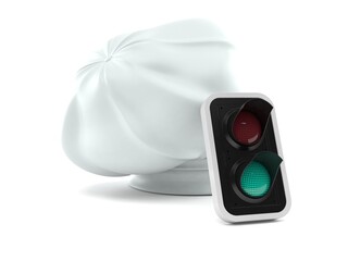 Sticker - Chef's hat with green traffic light