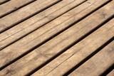 Fototapeta Pomosty - wood floor texture background, top view