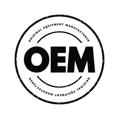 Poster - oem - original equipment manufacturer acronym, business concept background