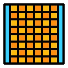 Poster - cage animal trap icon. outline cage animal trap vector icon color flat isolated