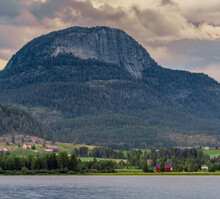 Mountain Andersnatten Close To Soneren,  A Lake Located In Sigdal Municipality In Viken, Norway