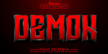 Red Demon Editable Text Effect Template