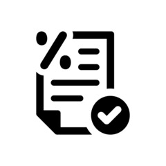 Poster - Loan contract approval icon