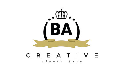 BA creative letters logo