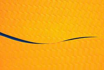 Canvas Print - abstract curve orange with blue color paper texture background