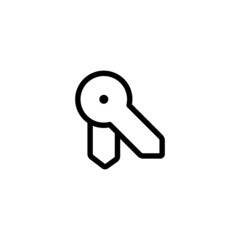 Fototapete - Key icon open access unlock with key single icon graphic design vector