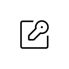 Fototapete - Key icon enter license key single icon graphic design vector