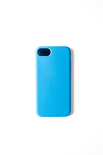 Vibrant Blue Phone Case Isolated On White Background