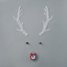 Cute Countdown To Christmas With Reindeer Face