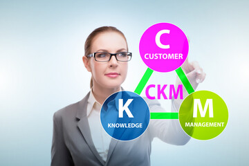 Customer knowledge management marketing concept