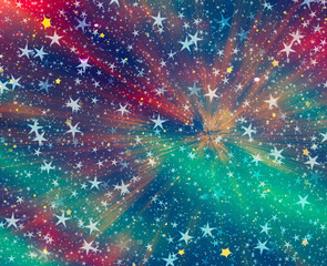 Wall Mural - beauty space stars backgrounds