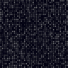 Poster - digital cover with a white filled binary background. medium-sized seamless pattern. neat vector illu