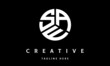 SAE creative circle three letter logo vector