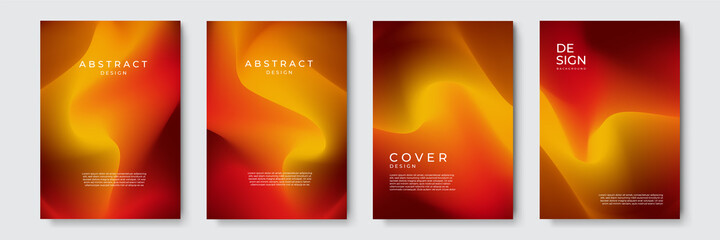 modern vector blur gradient cover template background. blurred backgrounds set with modern abstract 