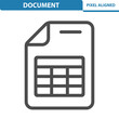 Document, File, Page, Spreadsheet Icon