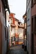Bamberg - kleine Gemütliche Seitenstraße mit bunten Häusern