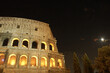 Colosseum at night rome italy