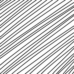 Wall Mural - Black hand drawn diagonal texture striped lines pattern with white background vector