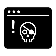 Wall Mural - Hacker attack icon