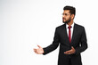 © Тарас Нагирняк - Portrait of young indian businessman on white isolated background