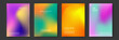 © SyahCreation - Blurred backgrounds set with modern abstract blurred color gradient patterns. Templates collection for brochures, posters, banners, flyers and cards. Vector illustration.