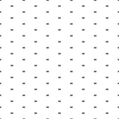 Poster - Square seamless background pattern from black baby cot symbols. The pattern is evenly filled. Vector illustration on white background
