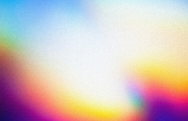 Aufkleber - Abstract pastel holographic blurred grainy gradient background texture. Colorful digital grain soft noise effect pattern. Lo-fi multicolor vintage retro design.