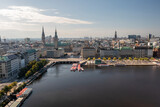 Fototapeta Londyn - Hamburg - Germany - Panorama from above
