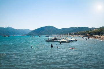 Poster - South sea coast - resort town on the Aegean sea