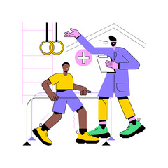 Poster - childrens rehabilitation center abstract concept vector illustration. kids rehabilitation center, ch