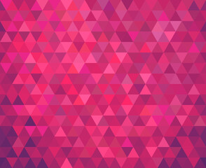 Wall Mural - Triangles seamless geometric background, abstract pattern. Vector