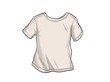 Illustrated Blank White T-Shirt