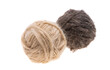 skeins of thread with wool isolated