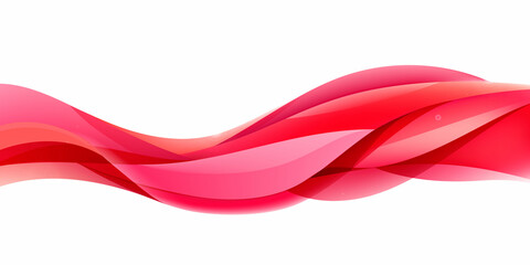 Wall Mural - vector abstract red wavy background. curve flow motion illustration. trendy gradient shapes composit