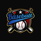 Fototapeta Sport - Baseball Sport Logo Design Template