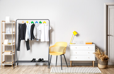 Wall Mural - Interior of stylish room with school uniform