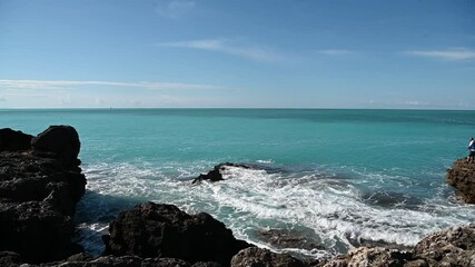 Poster - mare onde azzurro 