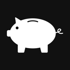 Sticker - Vector piggy bank icon