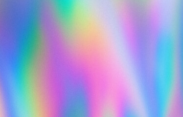 Aufkleber - Abstract pastel holographic blurred grainy gradient background texture. Colorful digital grain soft noise effect pattern. Lo-fi multicolor vintage retro design.