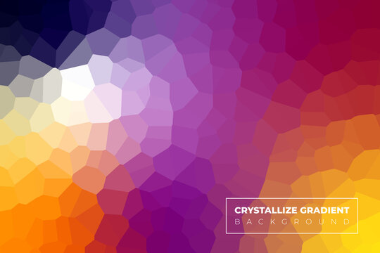 Crystallize gradient grainy trendy abstract background 