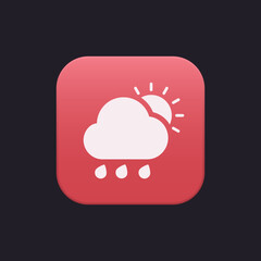 Canvas Print - Weather - App Icon Button