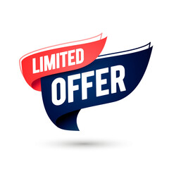 Poster - Vector Illustration Limited Offer Flag