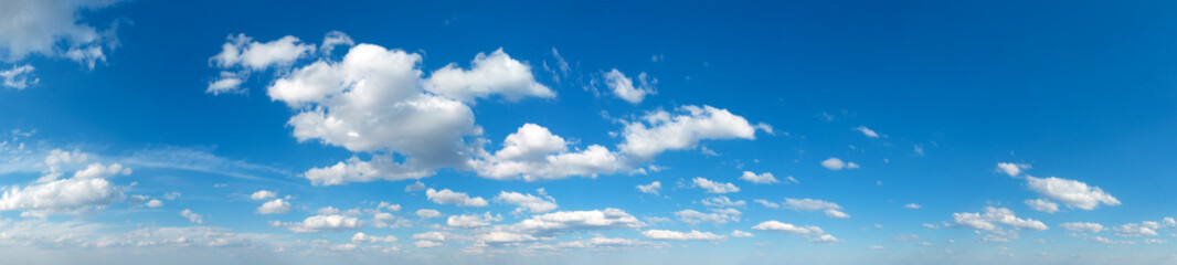 Wall Mural - blue sky background with tiny clouds. panorama background