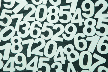 Poster - Background of numbers or seamless pattern with numbers.