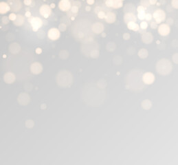 Poster - Shining bokeh isolated on transparent background. Golden bokeh lights with glowing particles isolated. Christmas concept