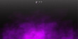 purple fog or smok. Realistic fog. Atmosphere mist effect and smoke clouds isolated on transparent background. Vector abstract cloud texture