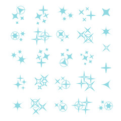 Wall Mural - black sparkles, glowing light effect stars. sparkles vector